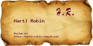 Hartl Robin névjegykártya
